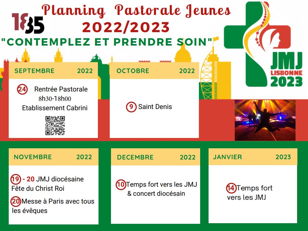Planning Pastorale Jeunes 2022-2023