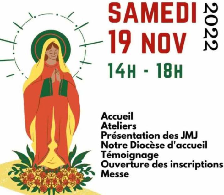 Journée diocésaine pour les JMJ, le samedi 19 novembre 2022