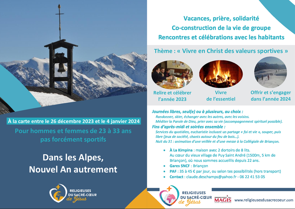 Vacances, prières et solidarité dans les Alpes, avec un Nouvel An autrement !