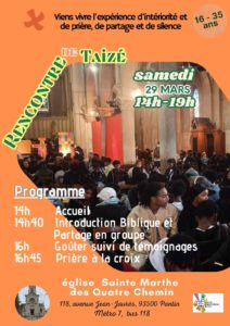 Prière de retour de Taizé