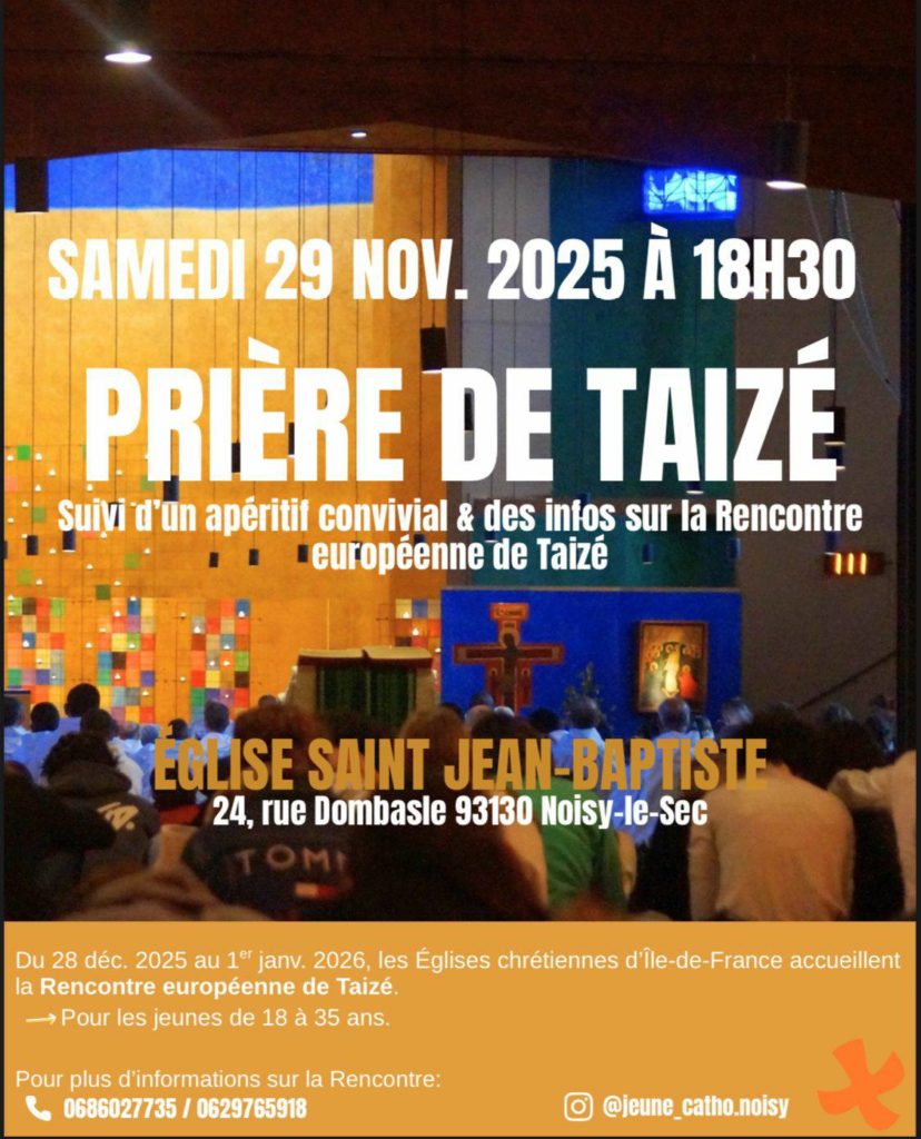 Prière de Taizé à Noisy-le-Sec