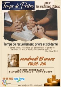 Temps de prière pour les victimes d'abus